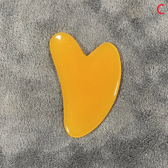 YUKUI Natural Jade Gua Sha Stone Facial Massage Tool