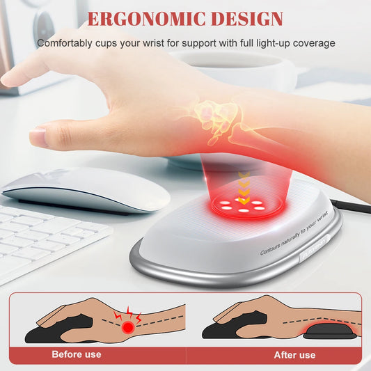 Astarexin Red Light Therapy Mouse Wrist Rest 660nm 850nm