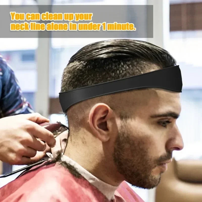 DIY Home Haircuts Curved Headband Silicone Neckline Shaving Template
