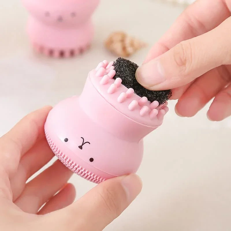 Silicone Facial Cleansing Brush for Deep Pore Cleaning and Exfoliation