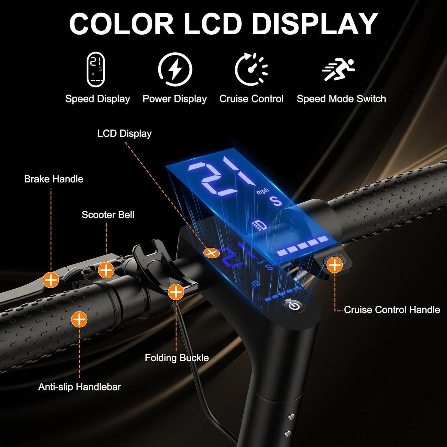 AOVOPRO TMAX Electric Scooter 500W 22MPH Smart App