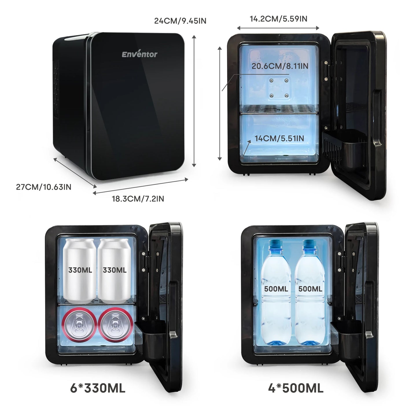 Mini Car Fridge Skincare Cooler Warmer Portable Thermoelectric