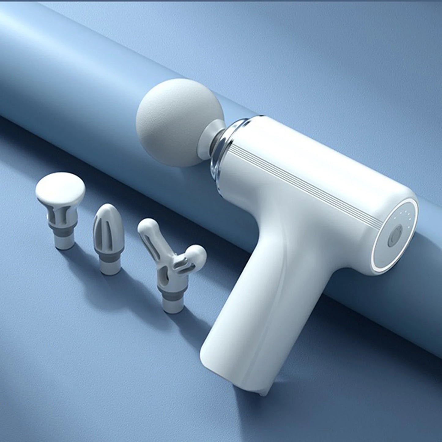 Portable Electric Fascia Massage Gun With Replaceable Heads Six Speeds