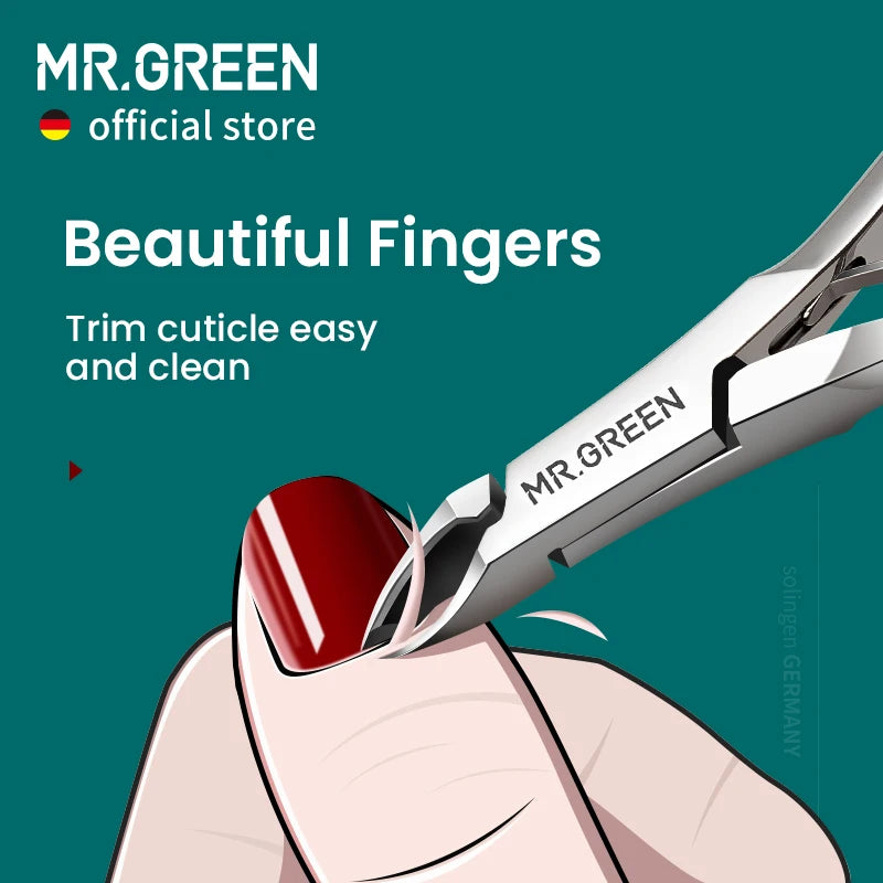 MR.GREEN Cuticle Nippers Stainless Steel Manicure Tool