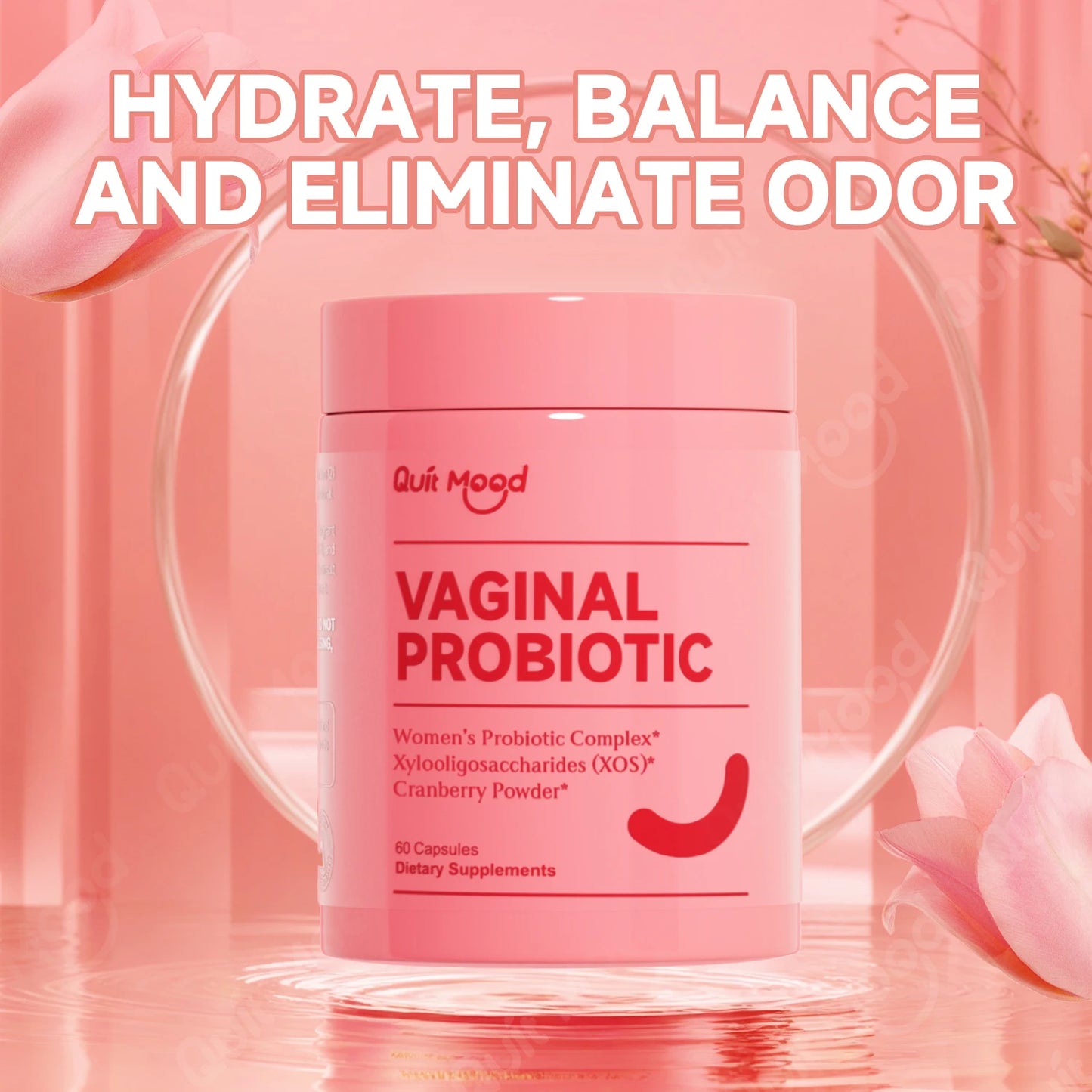 Quit mood Probiotics For Women PH Balance Prebiotics And Lactobacillus