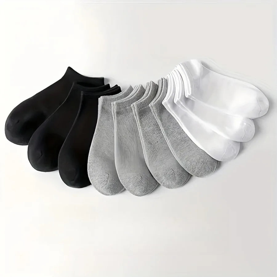 Thin Unisex Ankle Socks Sweat Absorbing for Daily Wear