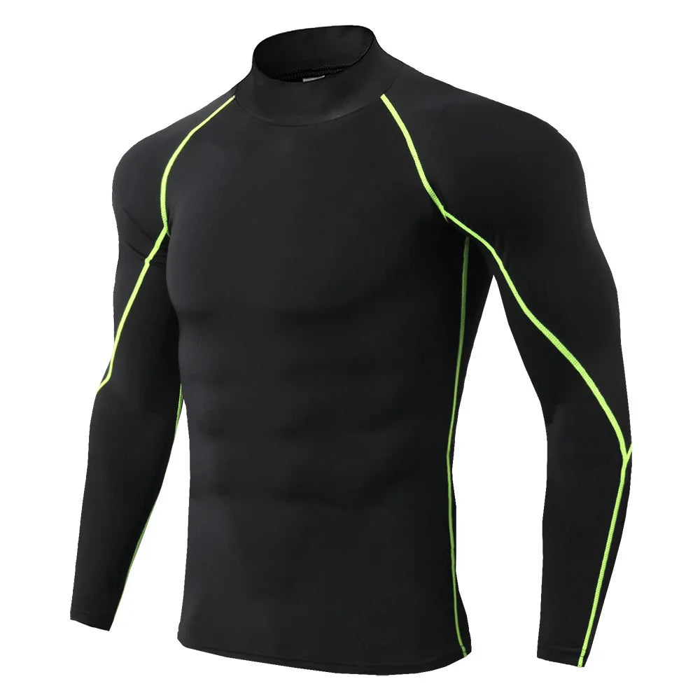 Mens Quick Dry Long Sleeve Sport T Shirt For Gym Running