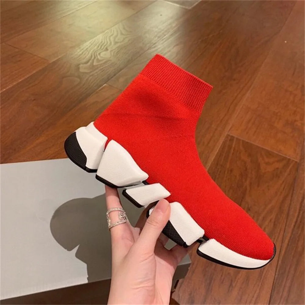 Breathable High Top Sock Sneakers for Men and Women