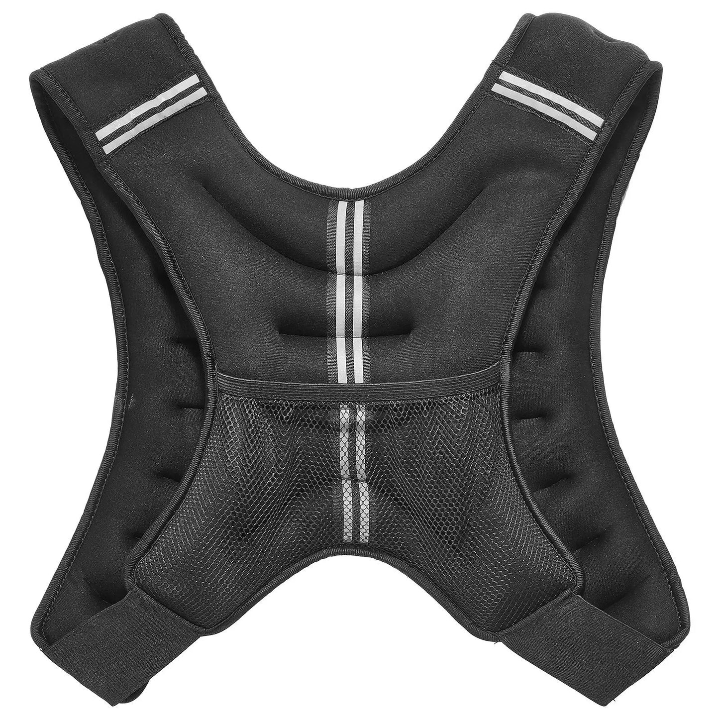 20 Lb Weighted Vest With Reflective Stripe Adjustable