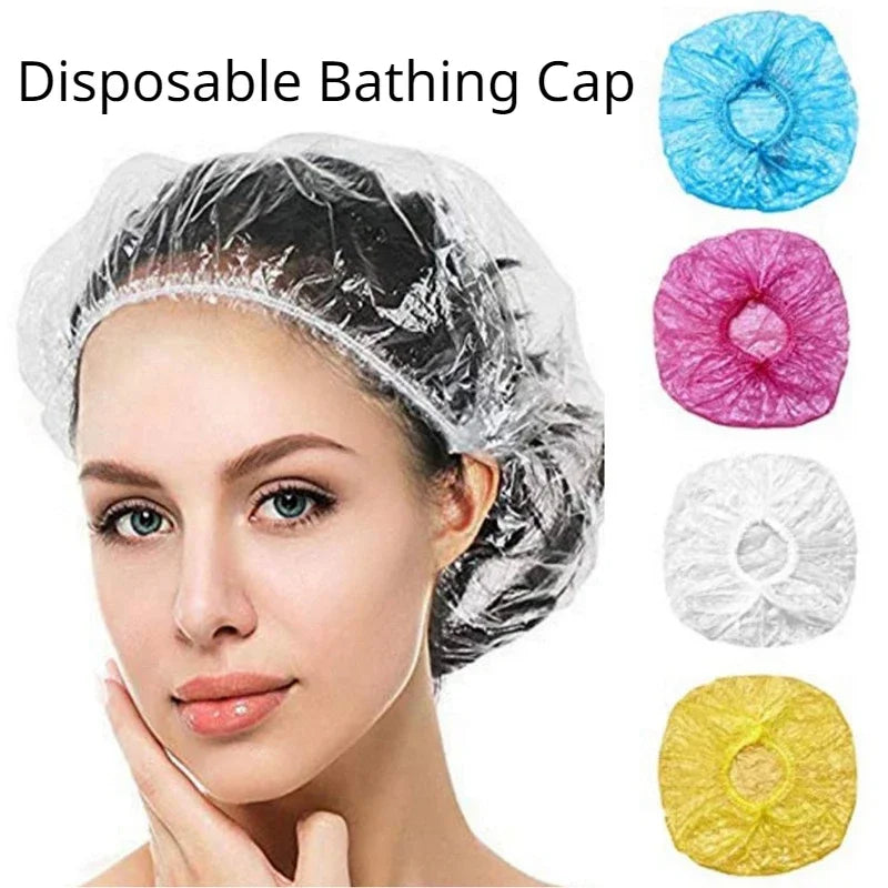 Disposable Shower Cap Waterproof Hair Cap For Bath And Sauna