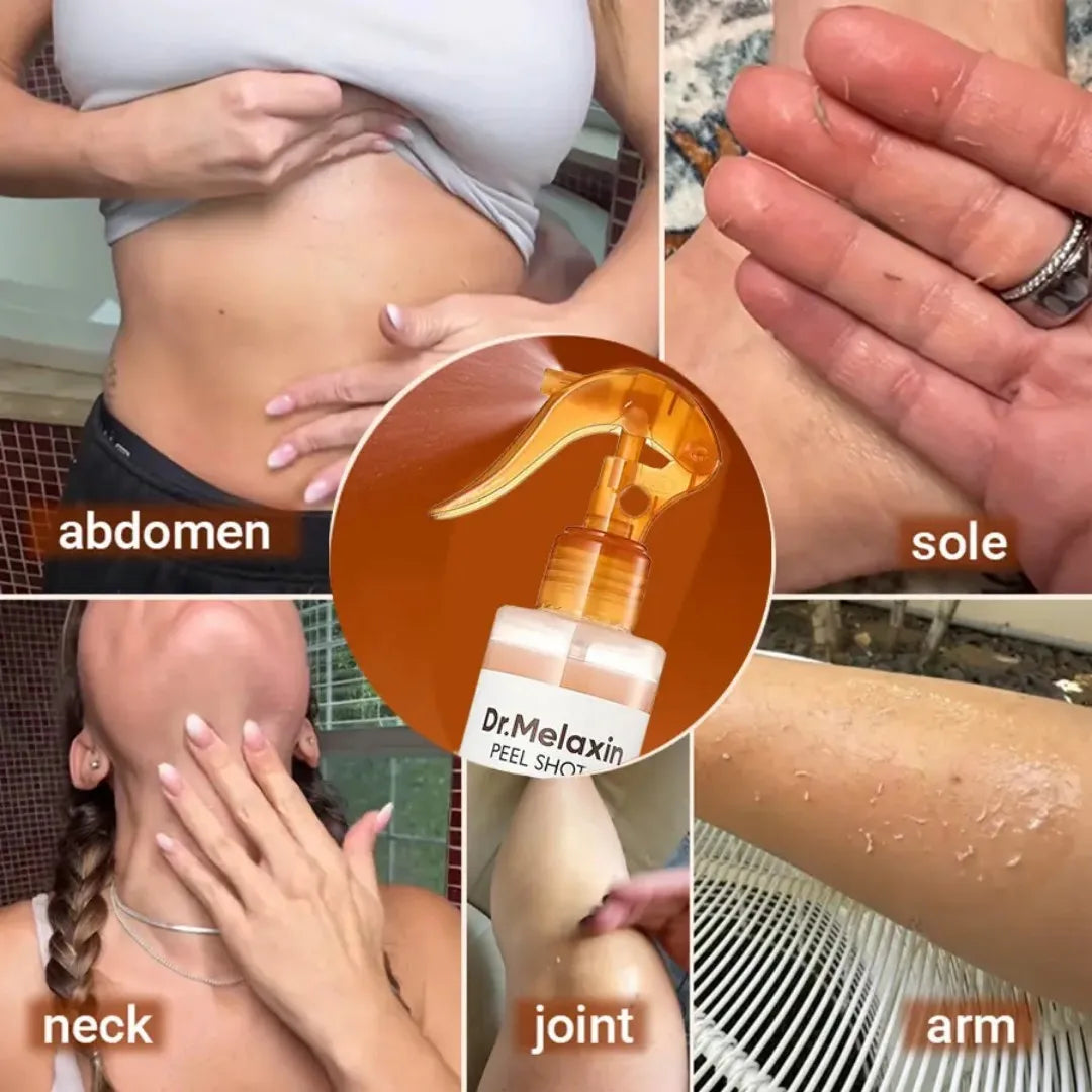 Body Keratin Care Acid Turmeric Spray Gentle Brightening Exfoliating Solution