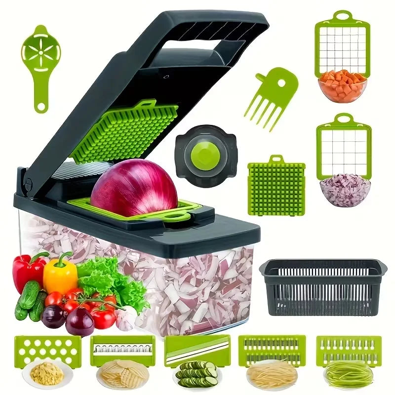 14 In 1 Multifunctional Vegetable Chopper Grater Slicer
