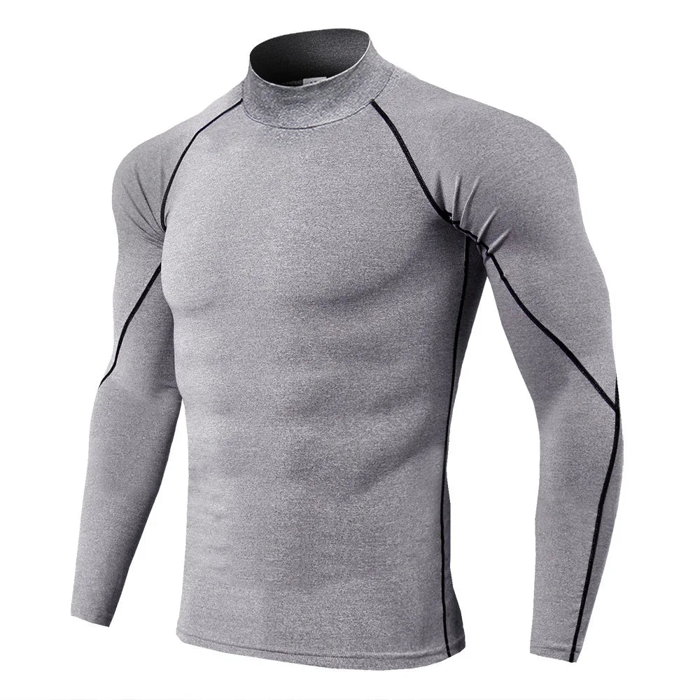Mens Quick Dry Long Sleeve Sport T Shirt For Gym Running