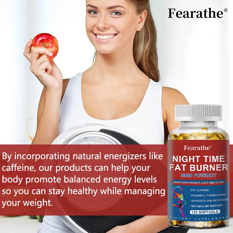 Fearathe Charge Nighttime Fat Burner Capsule Supports Sleep And Weight Loss