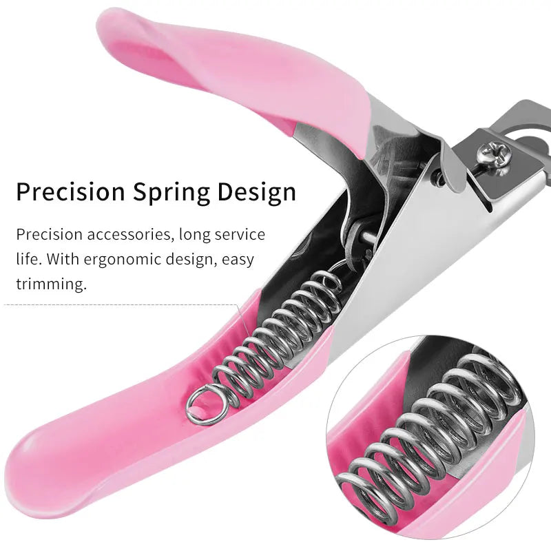 Stainless Steel Nail Trimmer Straight Edge Cutter for Acrylic and Tips