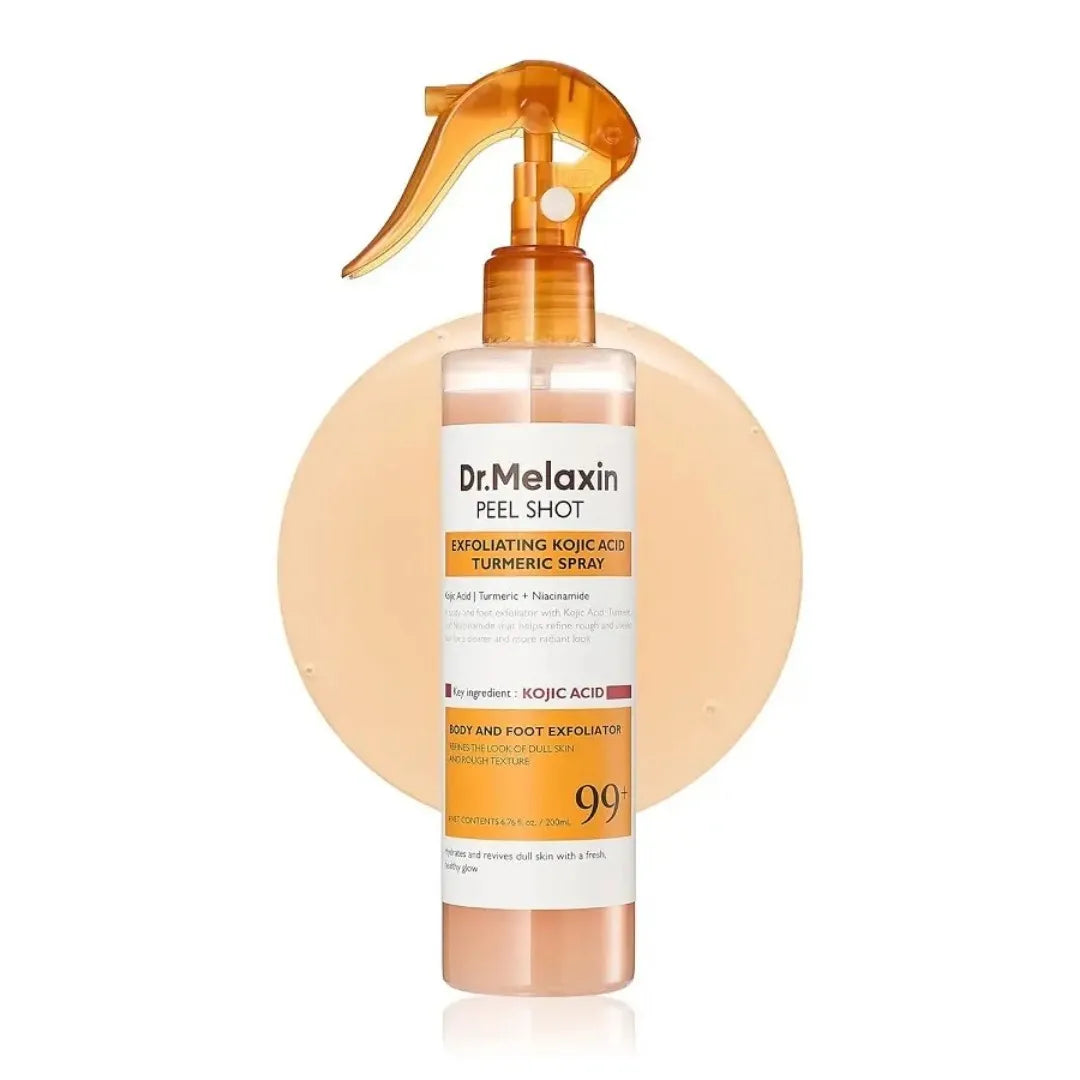 Body Keratin Care Acid Turmeric Spray Gentle Brightening Exfoliating Solution