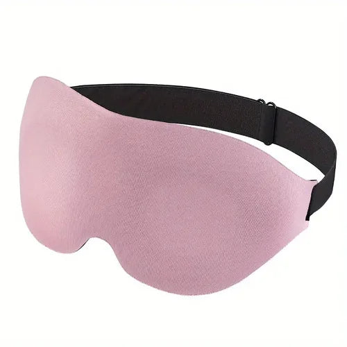 3D Contoured Eye Mask For Sleeping Light Blocking With Earplugs