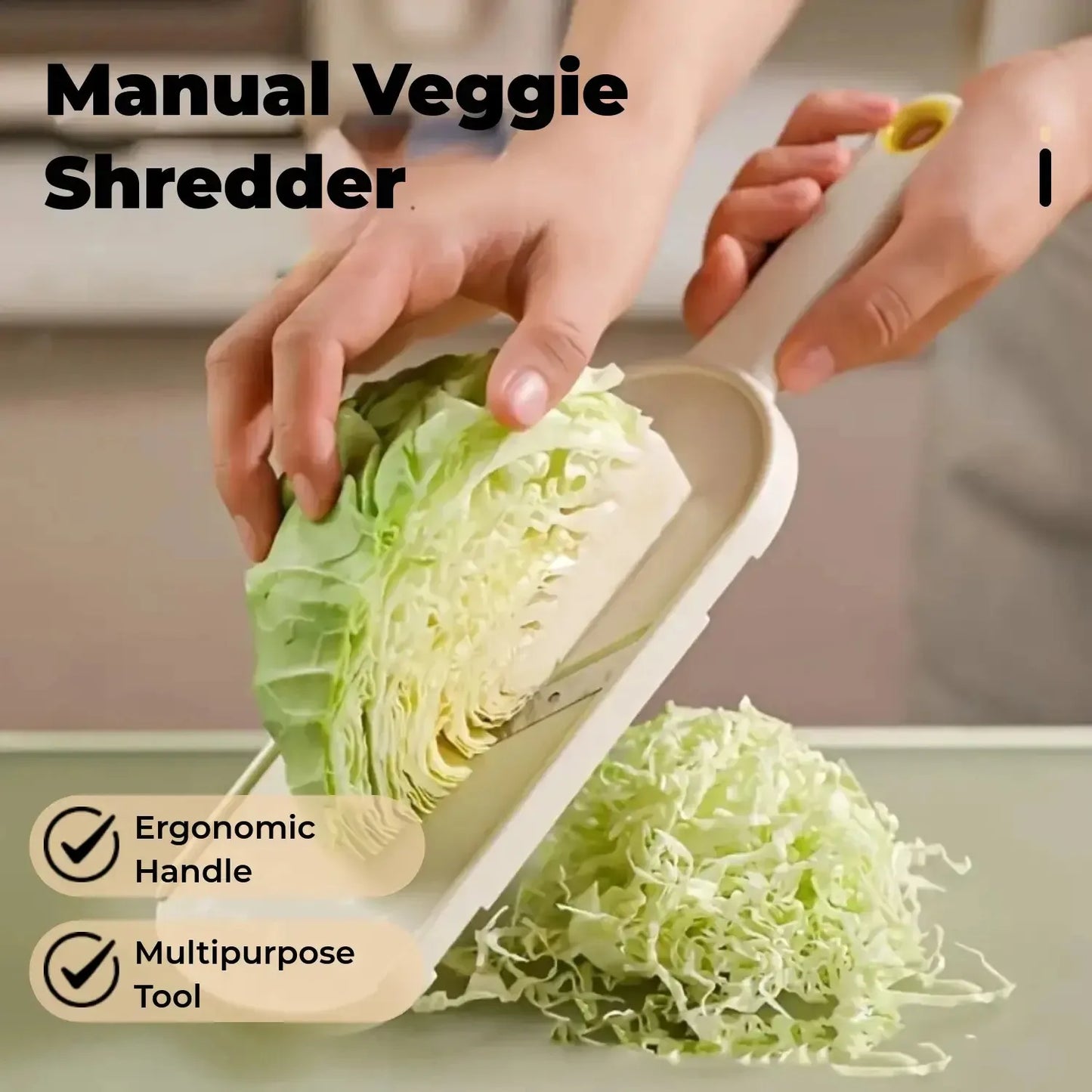 Multi Handheld Mandoline Slicer Stainless Steel V Blade With Brush