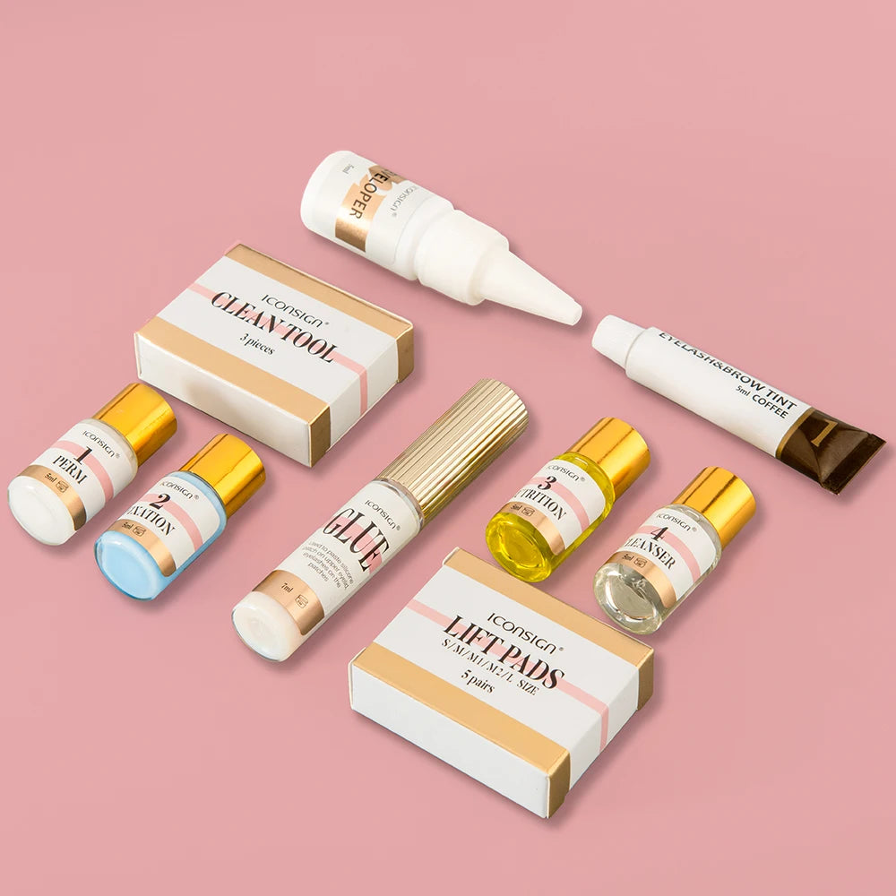 IcOnSign Lash Lift And Tint Kit With Brow Lamination