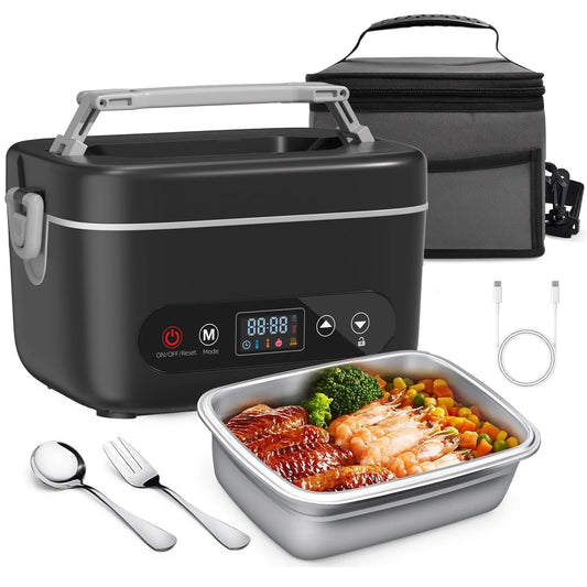 12000mAh Wireless Lunch Box Portable Food Warmer With Auto Temperature Control