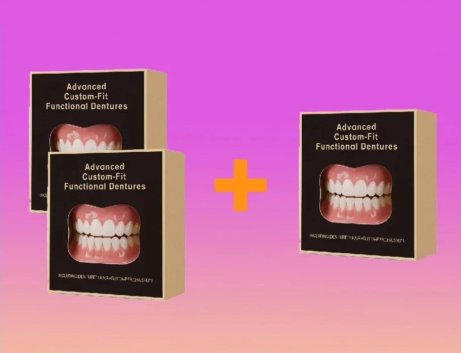 Silicone False Teeth Denture Kit For Decorative Upper Lower Veneers
