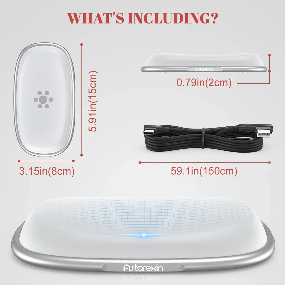 Astarexin Red Light Therapy Mouse Wrist Rest 660nm 850nm