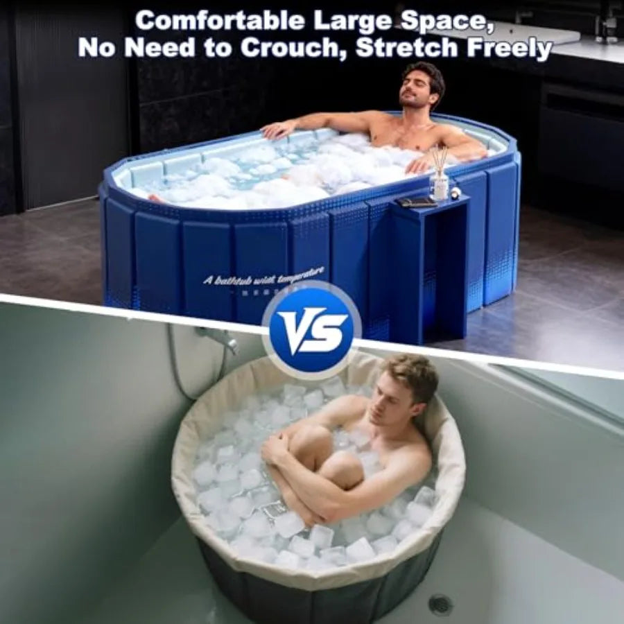 Portable Collapsible Cold Plunge Tub Foldable Ice Bath For Spa