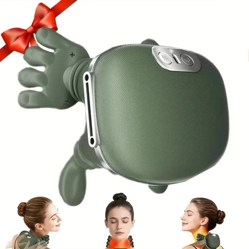 Neck Shoulder Massager Shiatsu Pillow Heat Wireless Rechargeable