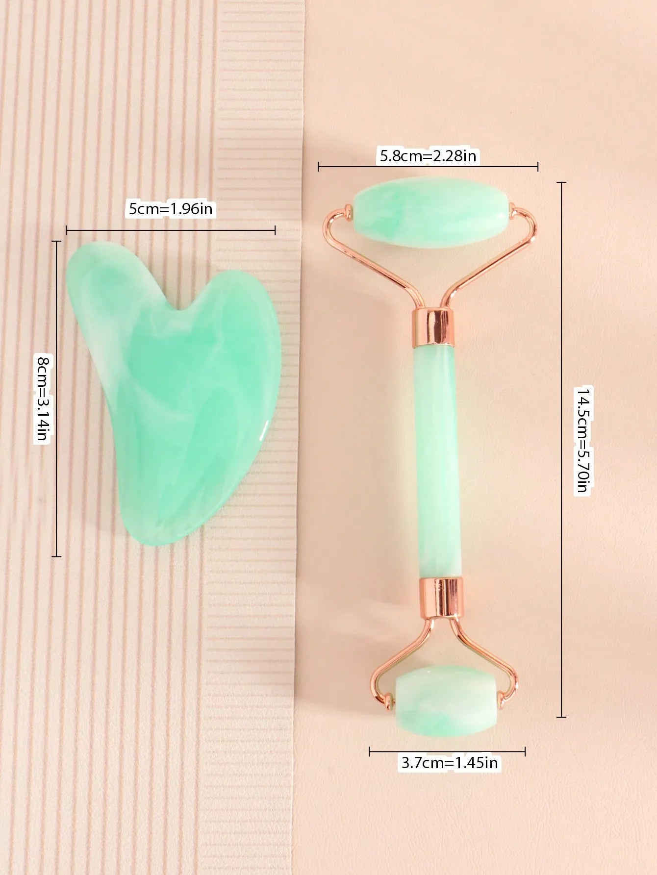 3 Piece Facial Massage Tool Kit With Roller And Cupping