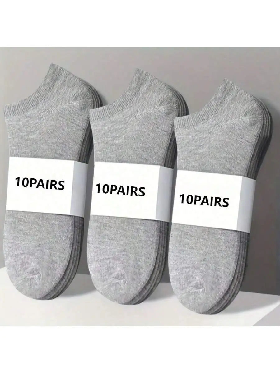 Thin Unisex Ankle Socks Sweat Absorbing for Daily Wear