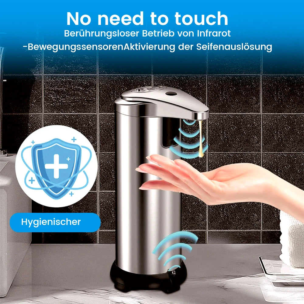 Automatic Touchless Stainless Steel Soap Dispenser With Infrared Sensor