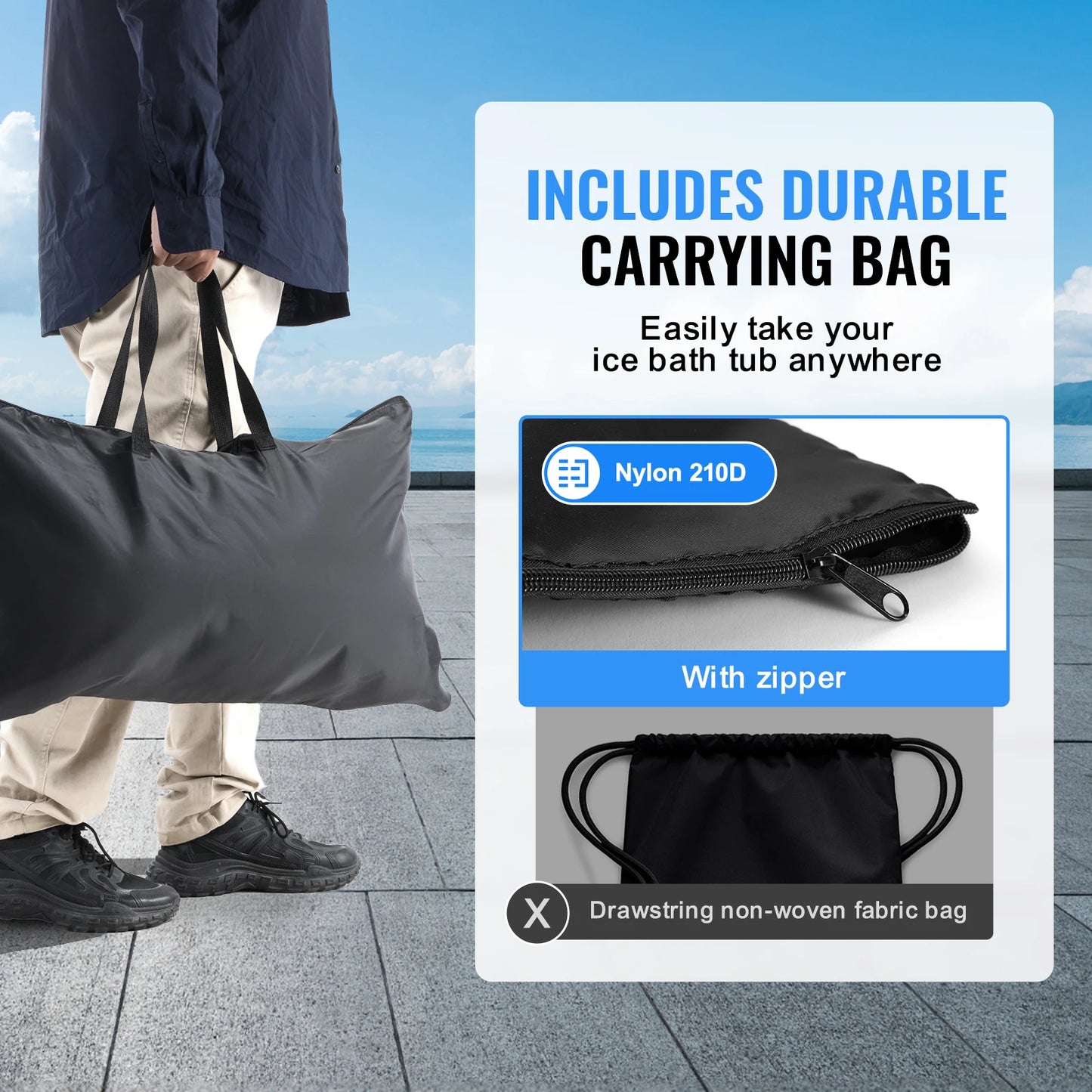 Portable Ice Bath Plunge Tub For Athletic Recovery