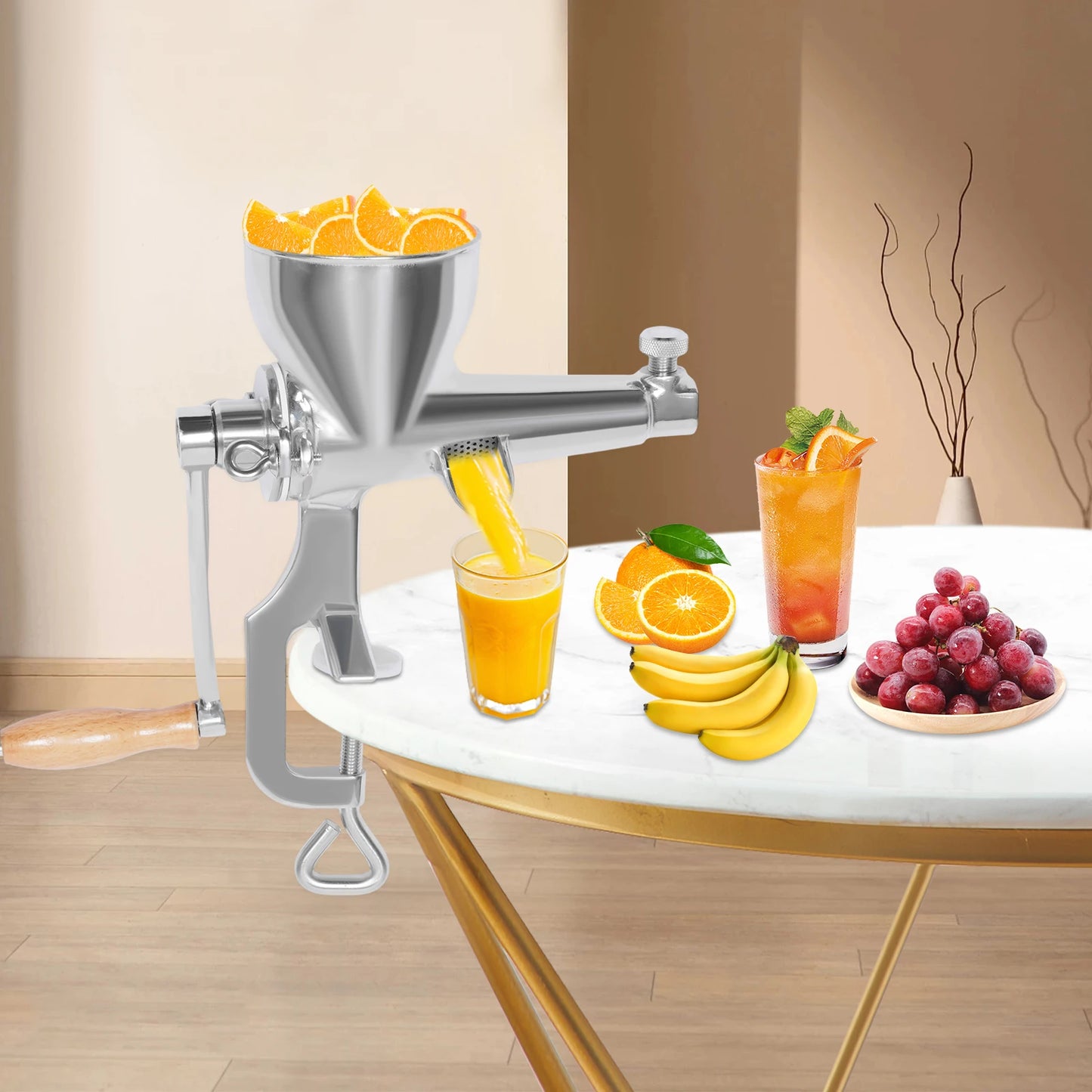 Bymaocar Manual Fruit And Vegetable Squeezer For Juicing Wheatgrass