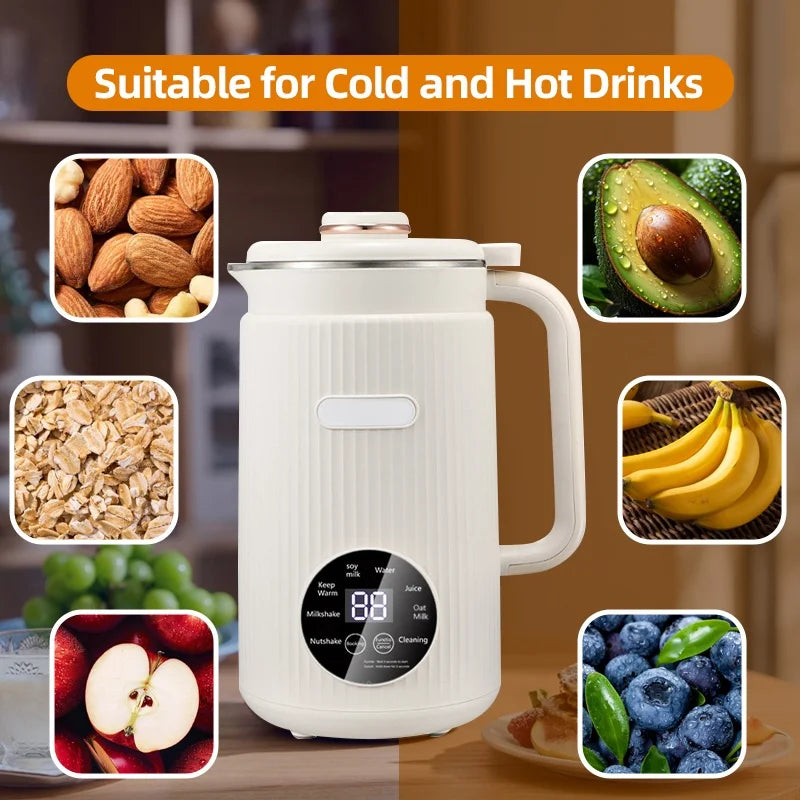 EightInOne Nut Milk And Coffee Maker Auto Self Cleaning