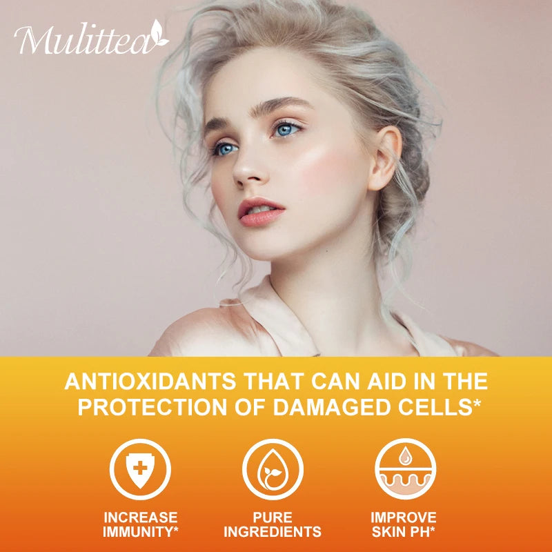 Mulittea Vitamin E Capsules For Blood Circulation And Skin Brightening