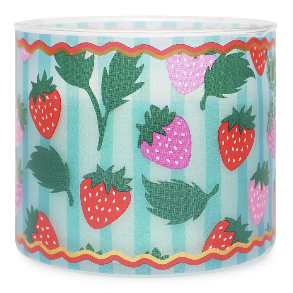 Strawberry Breeze Scented Candle Triple Wick Home Fragrance