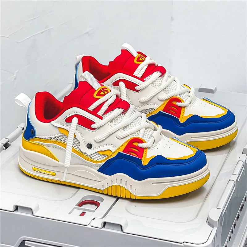 Men's Casual Shoes Four Seasons Retro Platform Sneakers L11
