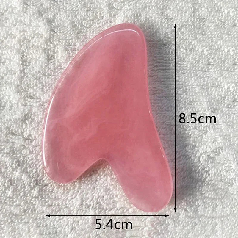YUKUI Natural Jade Gua Sha Stone Facial Massage Tool