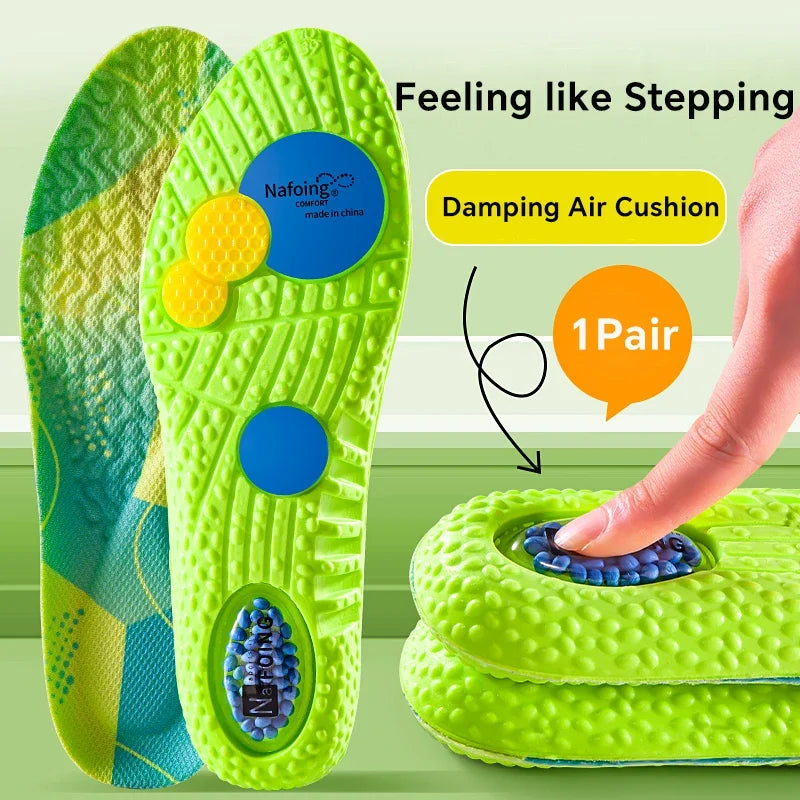 NAFOING Sport Shock Absorption Insoles EVA Air Cushion Arch Support