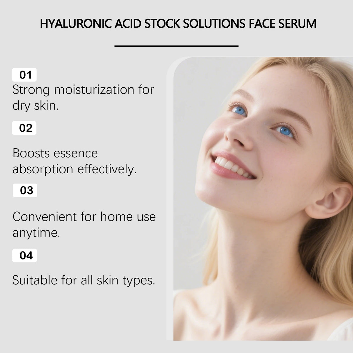 Eelhoe Hyaluronic Acid Facial Serum With Microneedle Roller Set