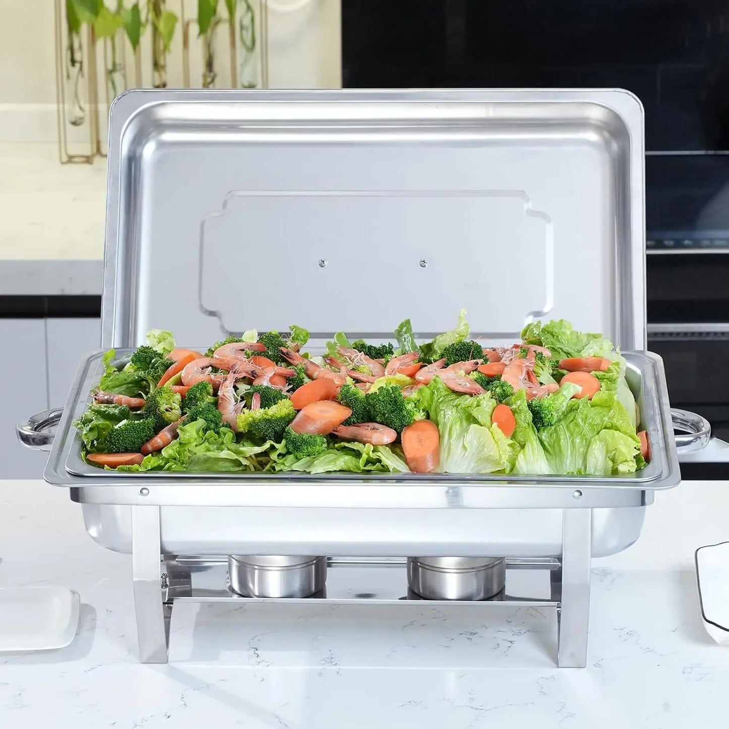 Electric Stainless Steel Chafing Dish Buffet Set For Party Catering