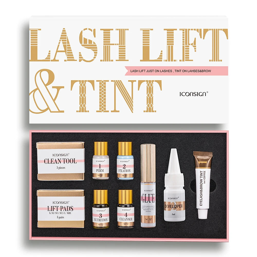 IcOnSign Lash Lift And Tint Kit With Brow Lamination