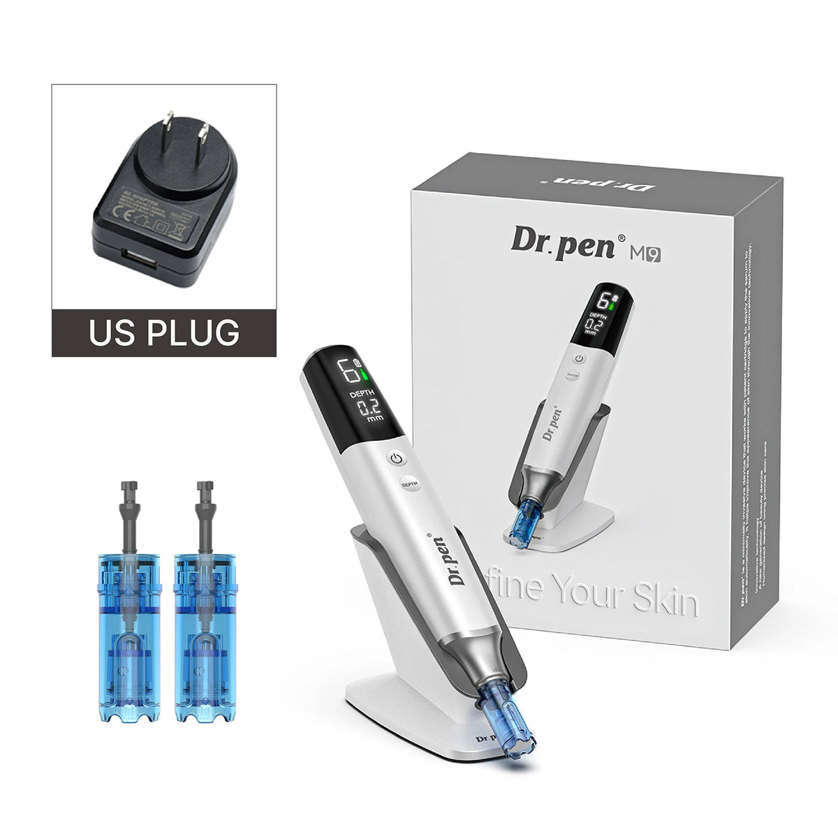 Dr.Pen M9 Microneedle And Hello Face M300 LED Beauty Mask