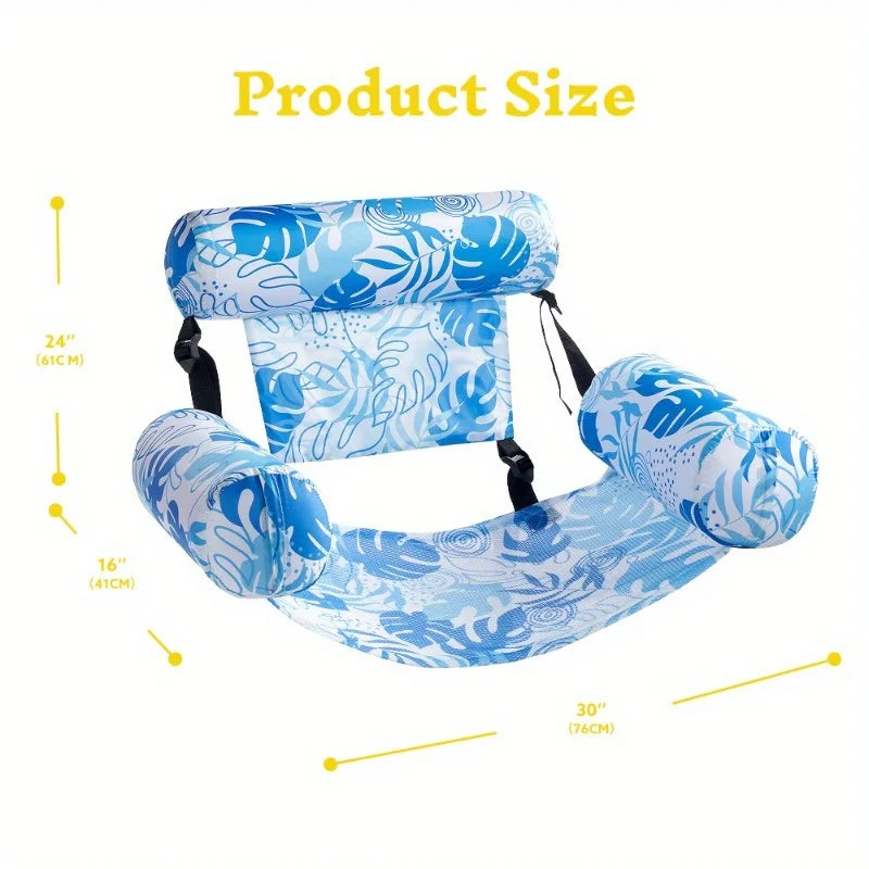 Joyfy 2Pack Adjustable Pool Floats Lounge Chairs for Water Relaxation