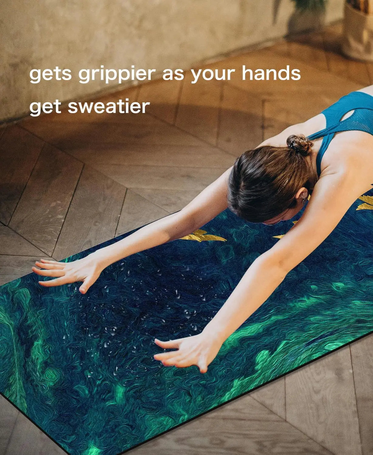 TPE Non-Slip Yoga Mat With Carrying Strap For Exercise