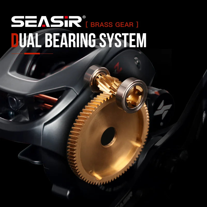 SeaSir Cast X2 Baitcasting Reel 7.3 To 1 Ceramic Bearings