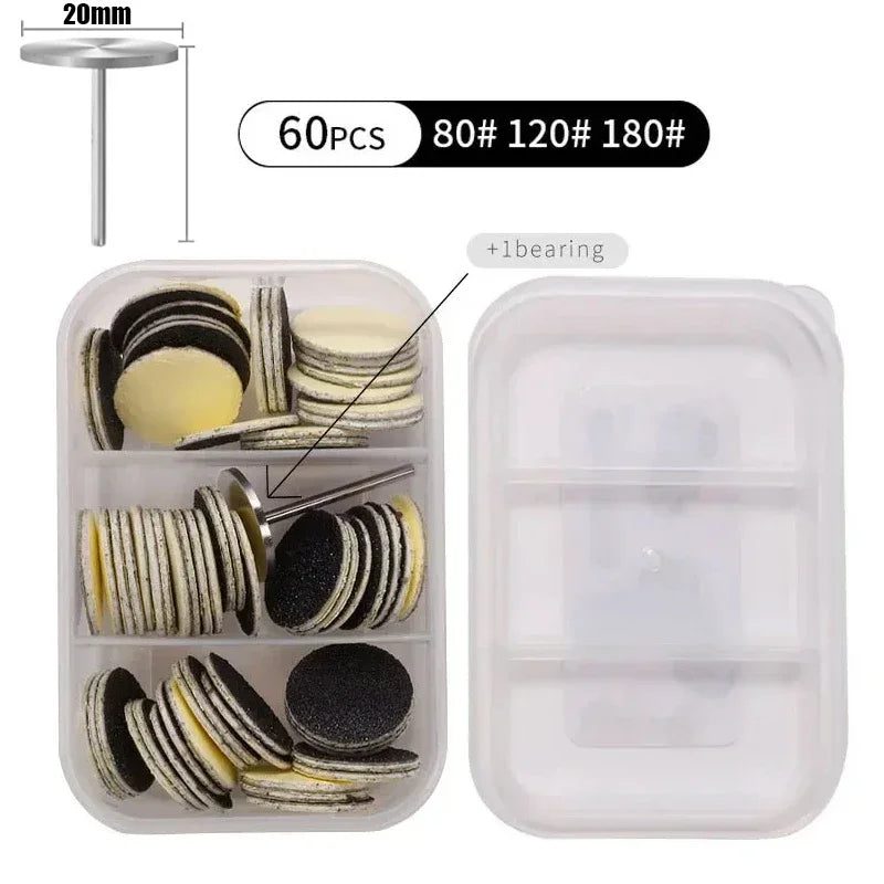 Foot Rasp Kit With Replaceable Sanding Disks For Calluses And Dead Skin