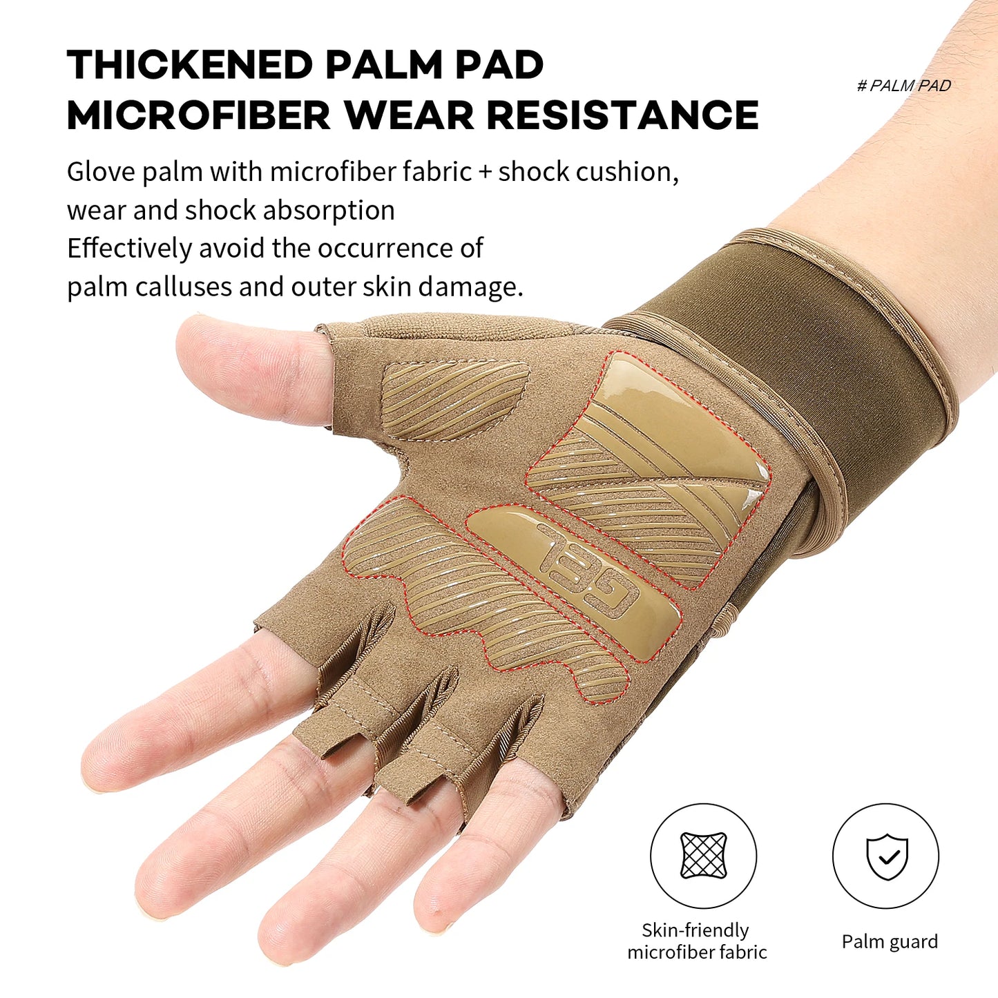 Kyncilor Half Finger Cycling Gloves Anti Slip Fitness