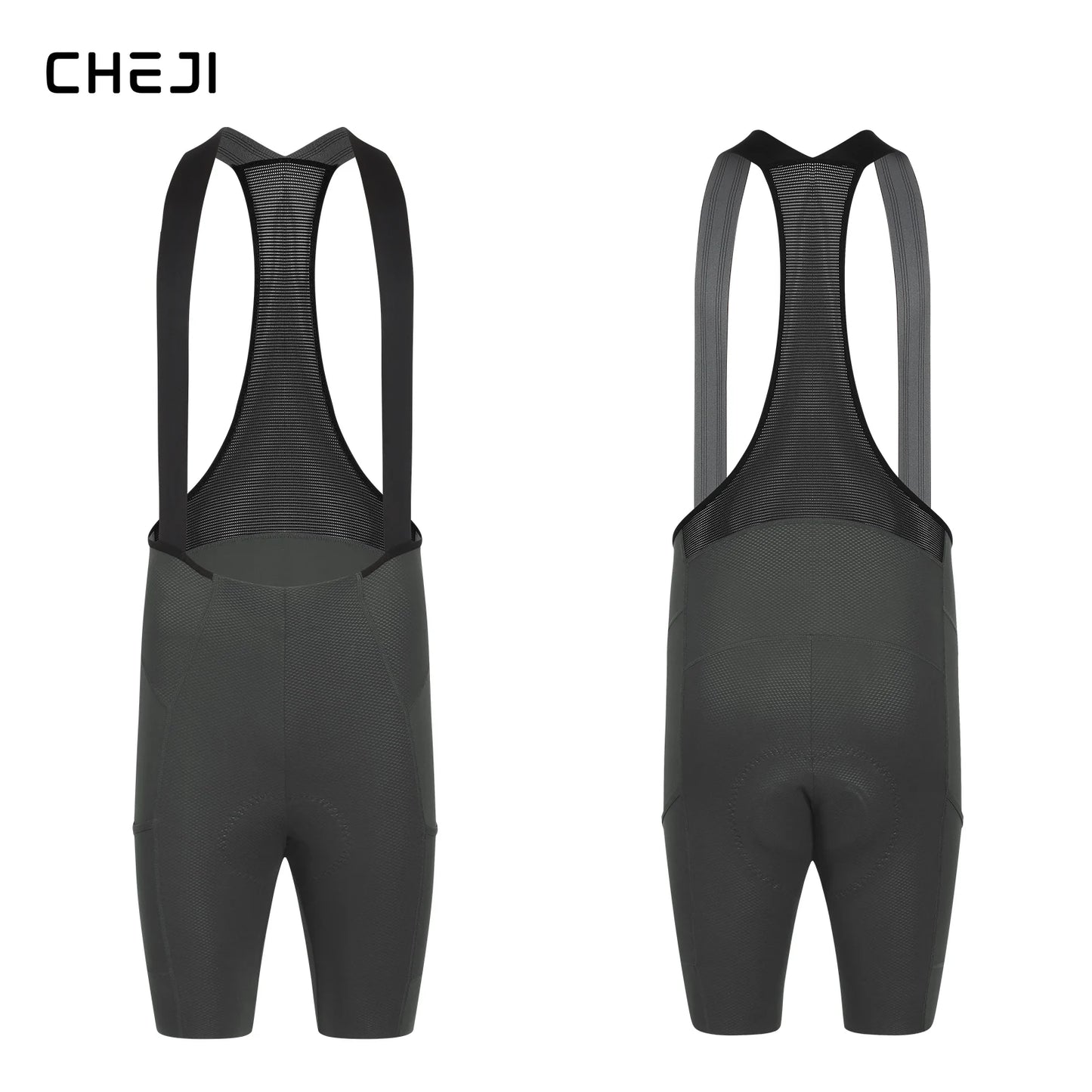 Cheji Mens Cycling Bib Shorts Seamless Quick Dry Breathable Performance