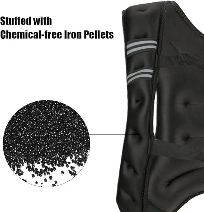 Weighted Vest Men Women 12 To 30 Lbs Weights Included
